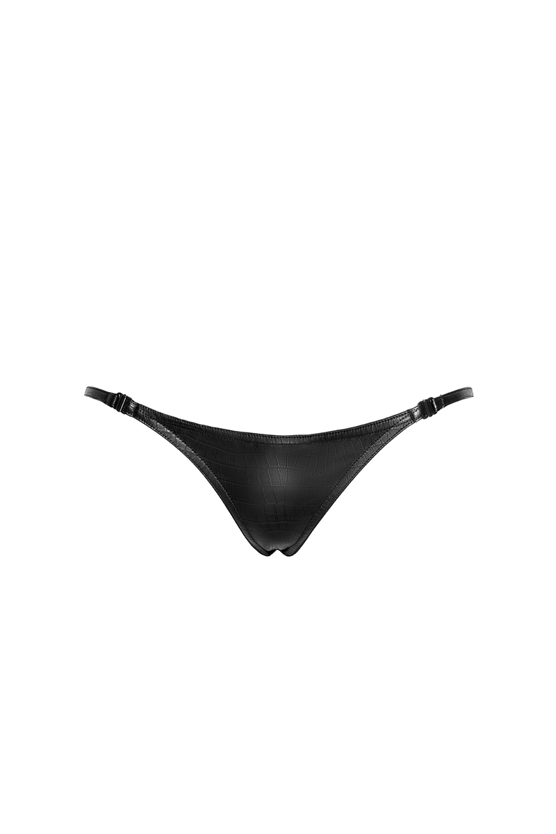String stripper P012 wetlook effet croco 3 String stripper P012 wetlook effet croco – Image 3