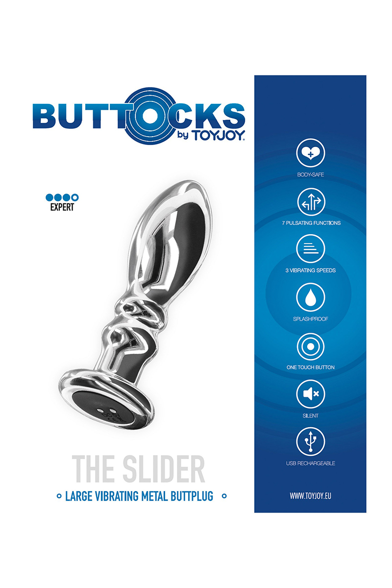 Plug vibrant en métal The Slider L 3 Plug vibrant en métal The Slider L – Image 3