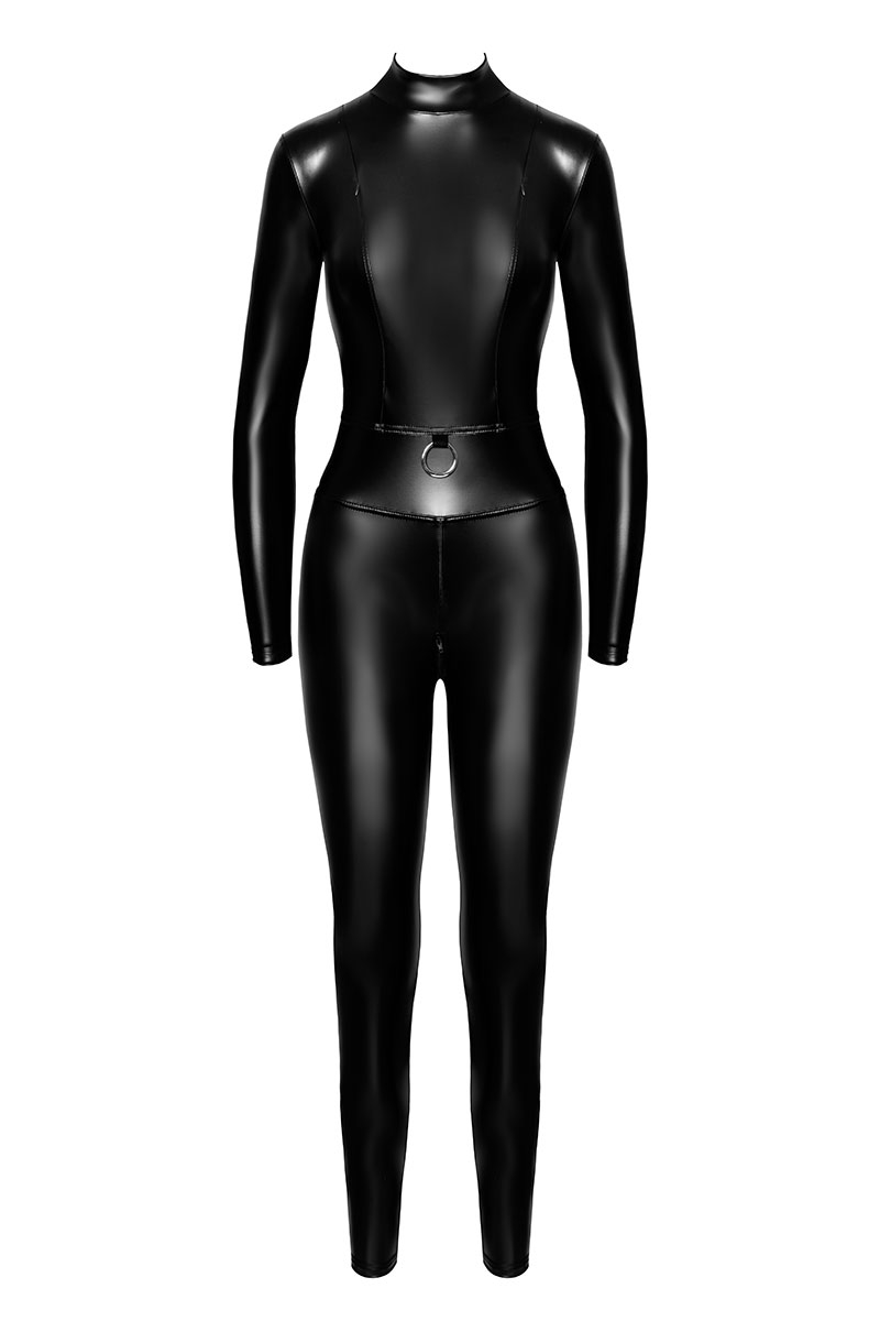 Combinaison intégrale Caged avec anneaux F319 wetlook 3 Combinaison intégrale Caged avec anneaux F319 wetlook – Image 3