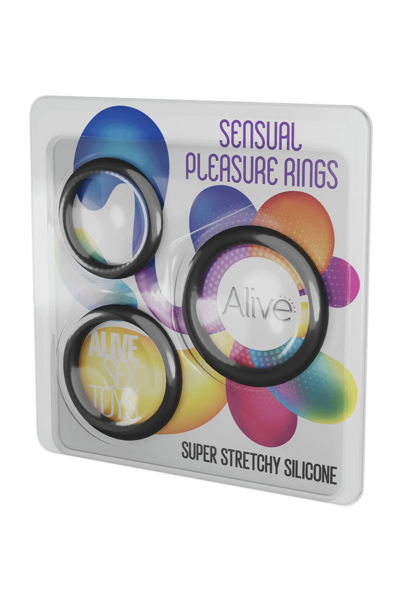 Kit 3 cockrings Sensual Pleasure Rings - Alive 3 Kit 3 cockrings Sensual Pleasure Rings - Alive – Image 3