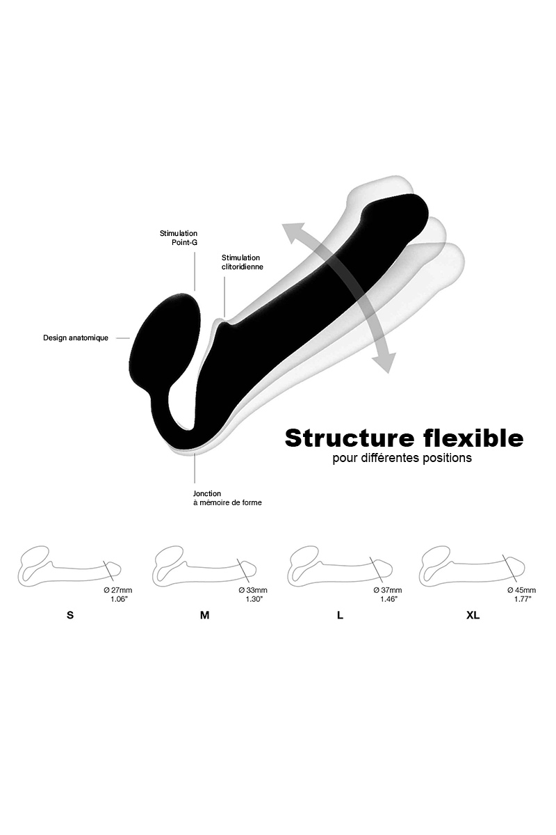 Gode ceinture strap-on noir S 3 Gode ceinture strap-on noir S – Image 3