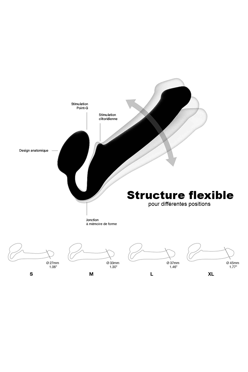 Gode ceinture strap-on noir L 3 Gode ceinture strap-on noir L – Image 3