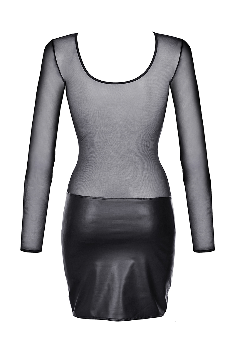 Robe noire V-9219 - Axami 3 Robe noire V-9219 - Axami – Image 3