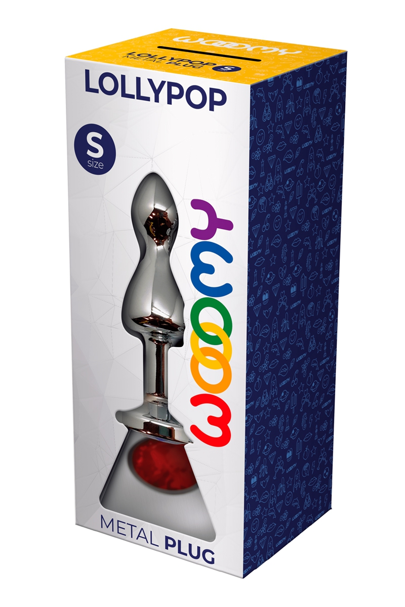 Plug bijou Lollypop rouge S - Wooomy 3 Plug bijou Lollypop rouge S - Wooomy – Image 3
