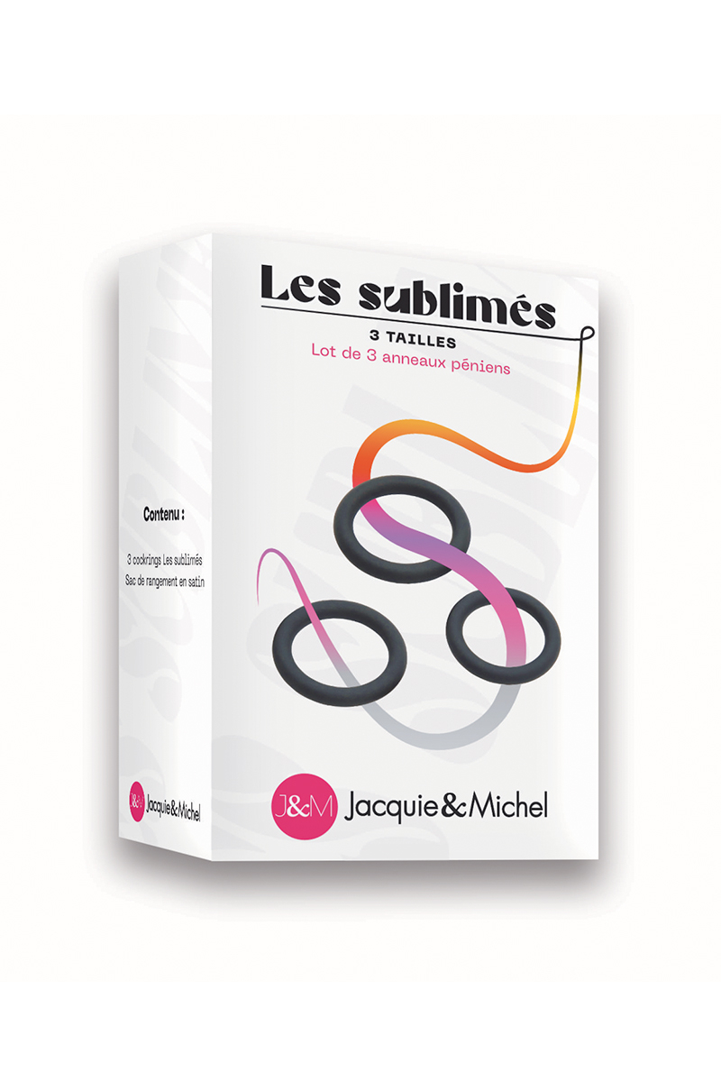Set de 3 cockrings Les sublimés - Jacquie et Michel 3 Set de 3 cockrings Les sublimés - Jacquie et Michel – Image 3
