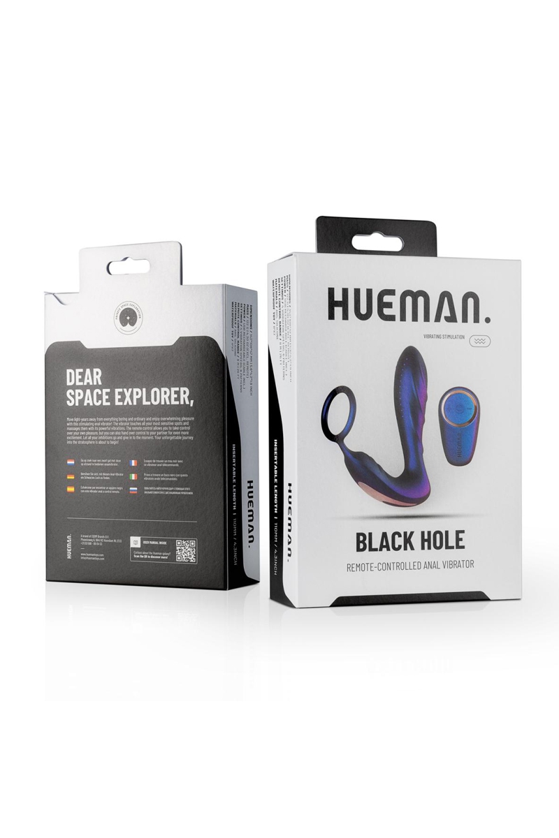 Plug vibrant et cockring Black Hole - Hueman 4 Plug vibrant et cockring Black Hole - Hueman – Image 4