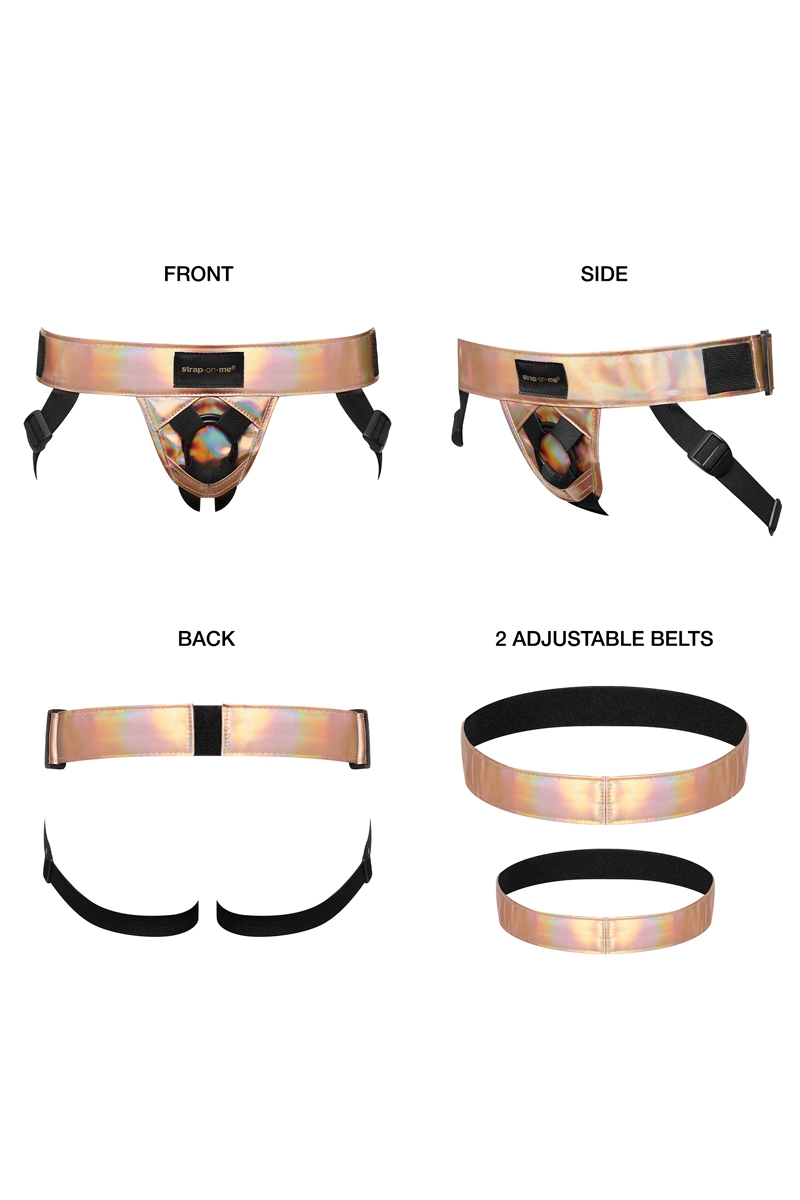 Harnais Curious holographique rose gold - Strap On Me 4 Harnais Curious holographique rose gold - Strap On Me – Image 4