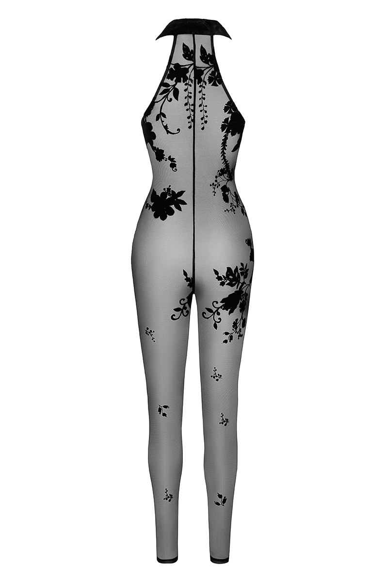 Combinaison zippée Ego F315 tulle floqué 4 Combinaison zippée Ego F315 tulle floqué – Image 4