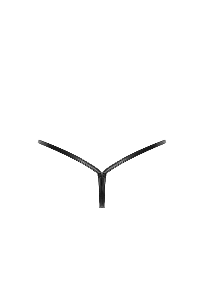 String stripper P012 wetlook effet croco 4 String stripper P012 wetlook effet croco – Image 4