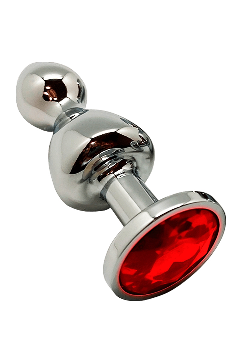 Plug bijou Lollypop rouge L - Wooomy 1 Plug bijou Lollypop rouge L - Wooomy