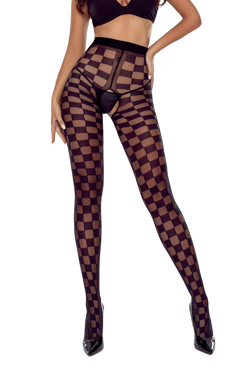 Collants ouverts TI024 20 deniers - noir 1 Collants ouverts TI024 20 deniers - noir