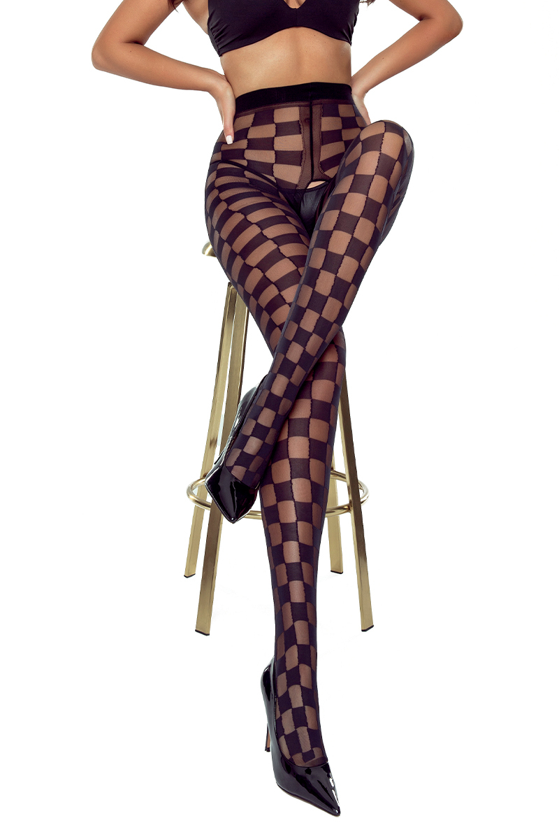 Collants ouverts TI024 20 deniers - noir 2 Collants ouverts TI024 20 deniers - noir – Image 2