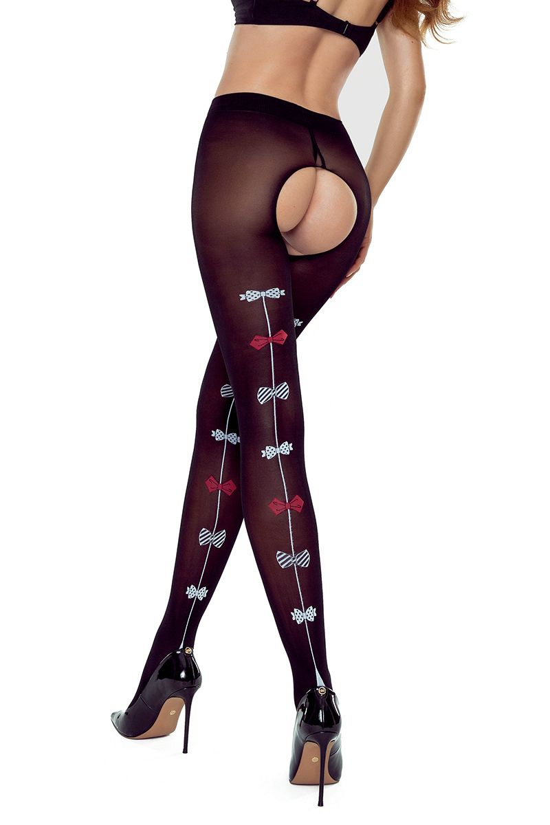 Collants ouverts TI026 20 deniers - noir 2 Collants ouverts TI026 20 deniers - noir – Image 2