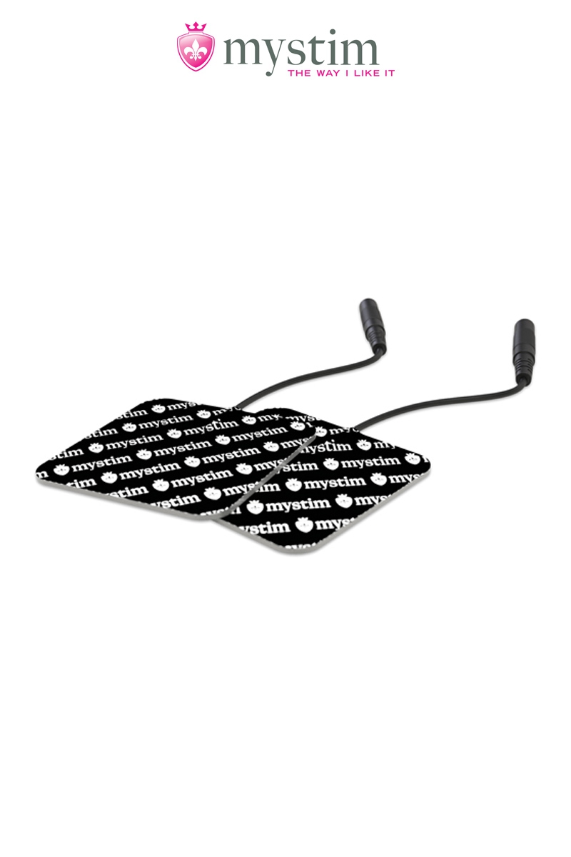 Electrodes carrées auto-adhésives - Mystim 1 Electrodes carrées auto-adhésives - Mystim
