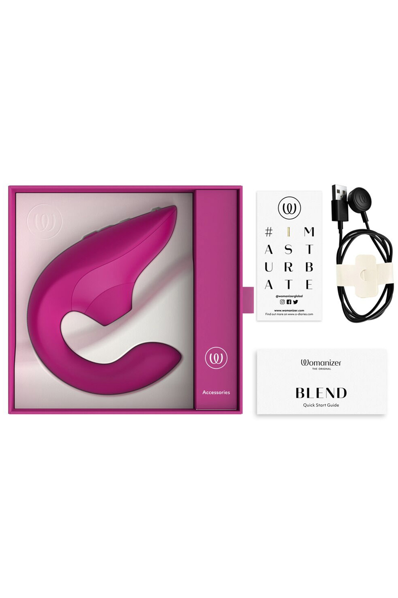 Double stimulateur Womanizer Blend Fuchsia 4 Double stimulateur Womanizer Blend Fuchsia – Image 4