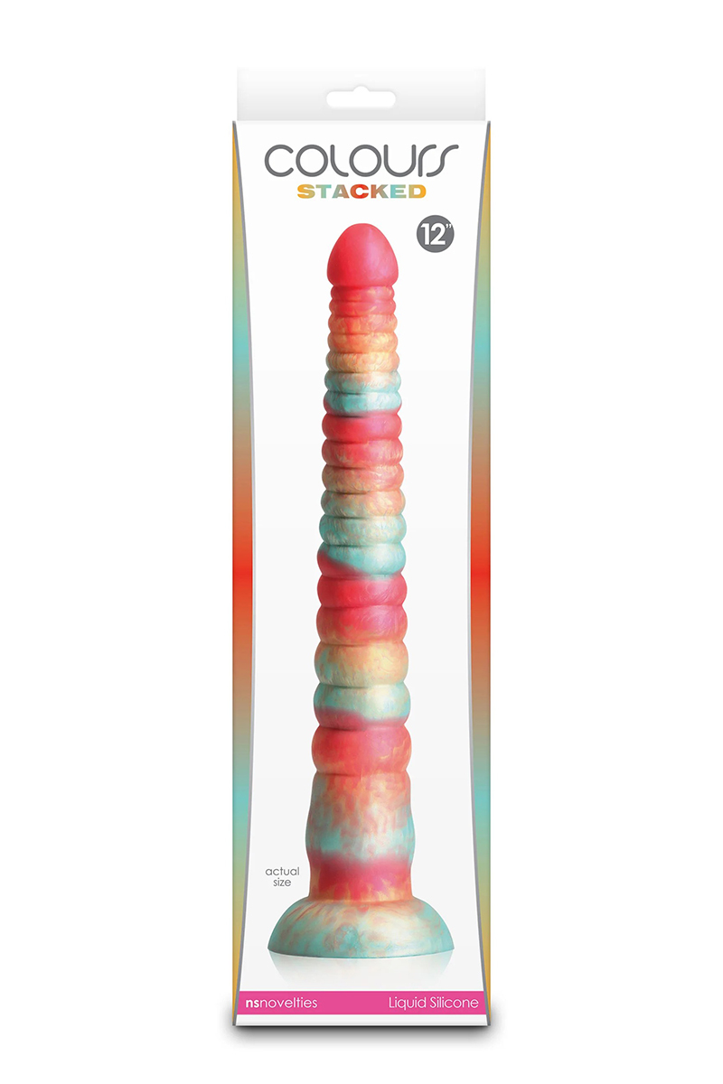 Gode Red Stacked 30,6 x 4,5 cm - NS Novelties 2 Gode Red Stacked 30,6 x 4,5 cm - NS Novelties – Image 2