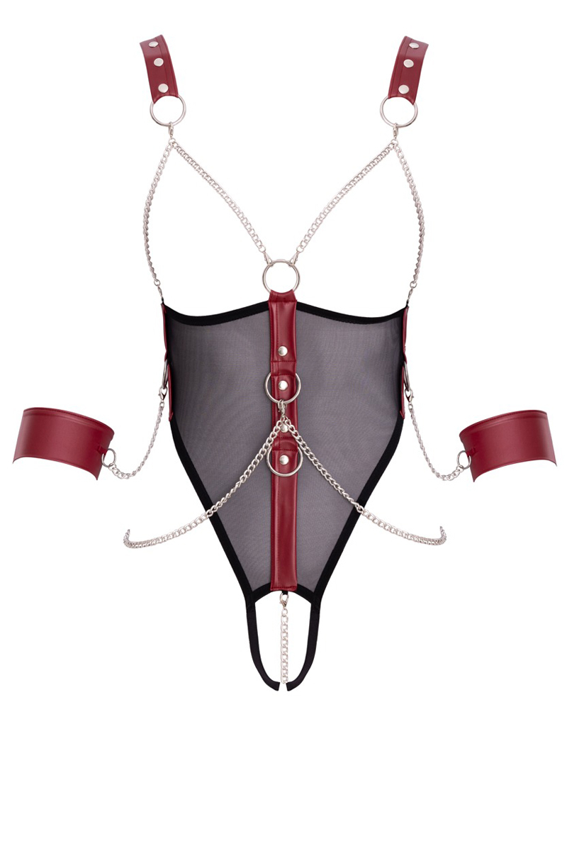 Body de bondage ouvert et seins nus - Cottelli Bondage 2 Body de bondage ouvert et seins nus - Cottelli Bondage – Image 2