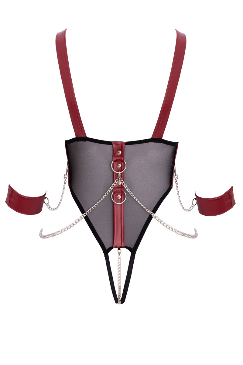 Body de bondage ouvert et seins nus - Cottelli Bondage 3 Body de bondage ouvert et seins nus - Cottelli Bondage – Image 3