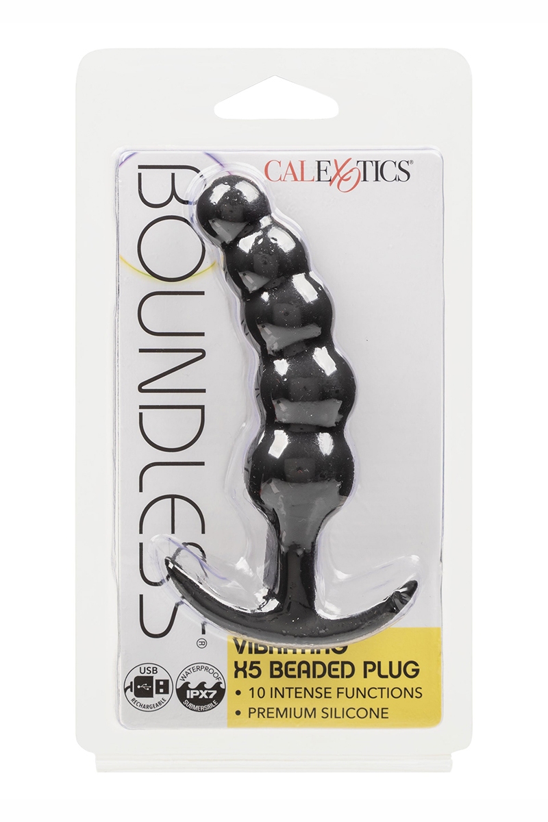 Plug anal Vibrant avec 5 perles - Calexotics 4 Plug anal Vibrant avec 5 perles - Calexotics – Image 4