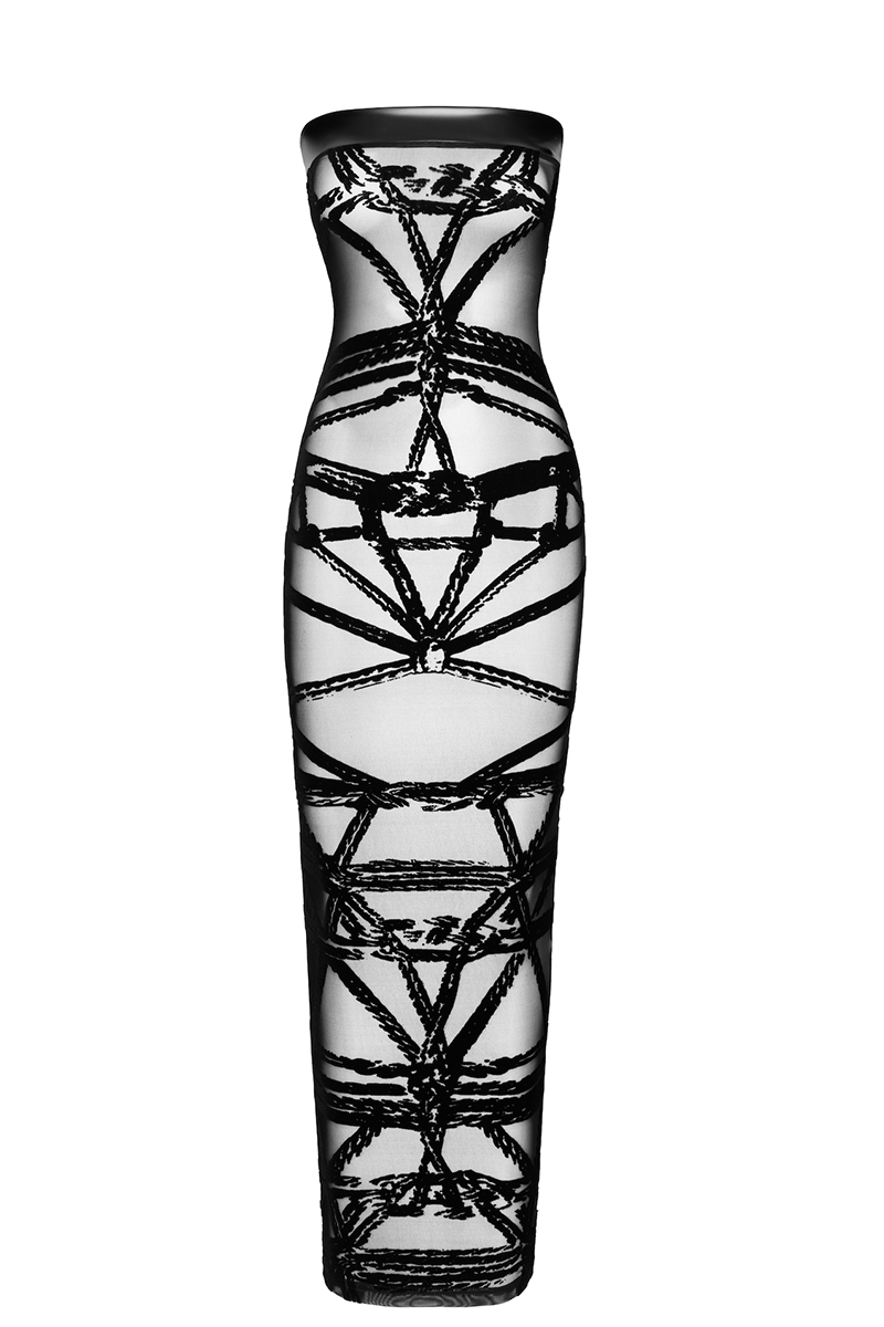 Robe bustier Bondesque F358 - Noir Handmade 2 Robe bustier Bondesque F358 - Noir Handmade – Image 2