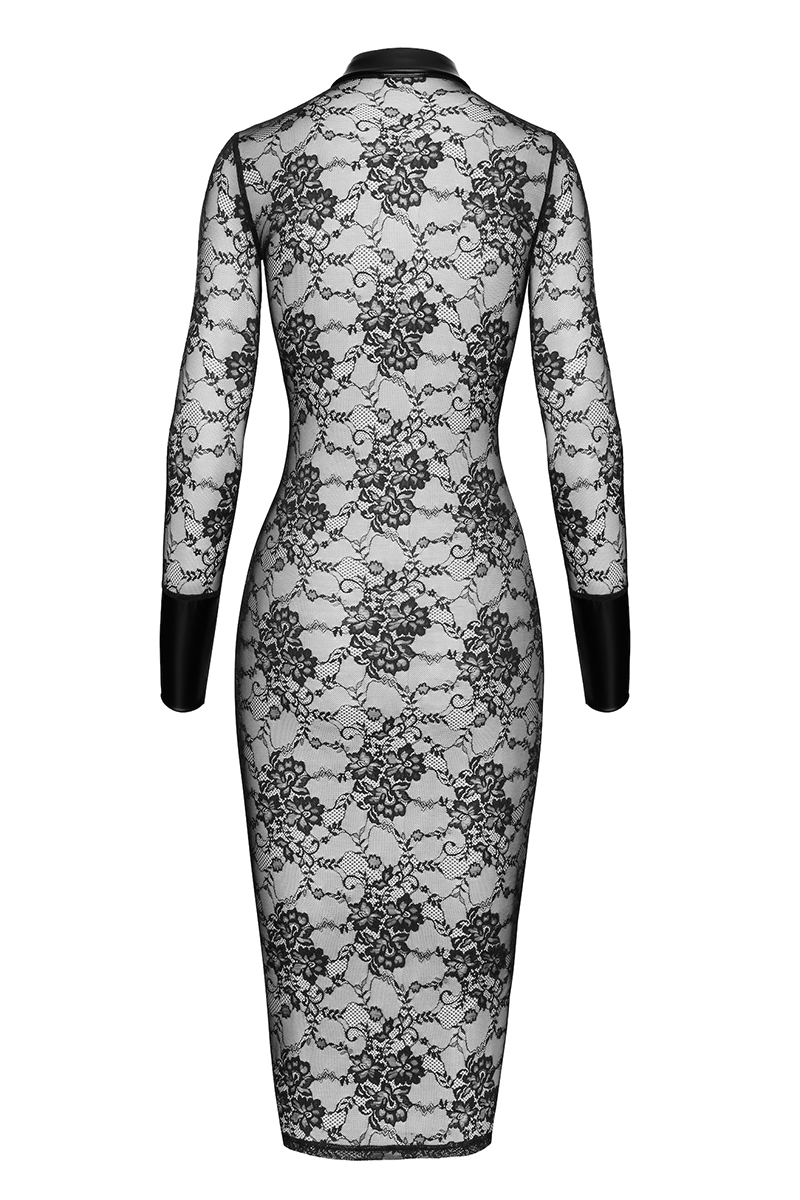 Robe fourreau Noirelle F376 - Noir Handmade 3 Robe fourreau Noirelle F376 - Noir Handmade – Image 3
