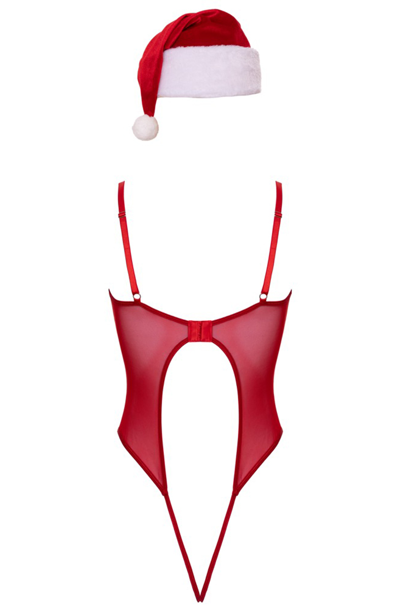 Ensemble body et bonnet de noel - Cottelli Lingerie 3 Ensemble body et bonnet de noel - Cottelli Lingerie – Image 3