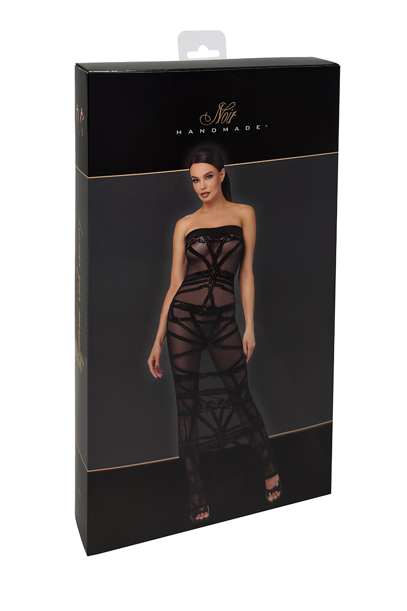 Robe bustier Bondesque F358 - Noir Handmade 4 Robe bustier Bondesque F358 - Noir Handmade – Image 4
