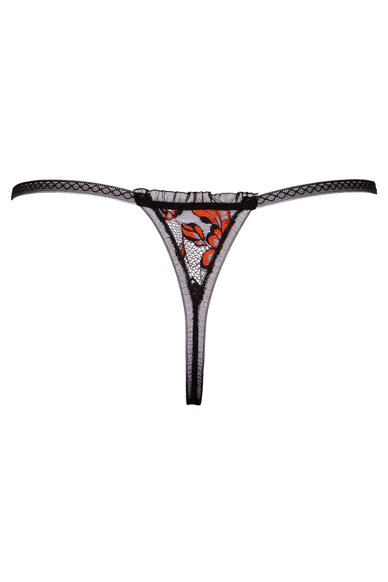 String dentelle ouvert bicolore - Cottelli LINGERIE 3 String dentelle ouvert bicolore - Cottelli LINGERIE – Image 3