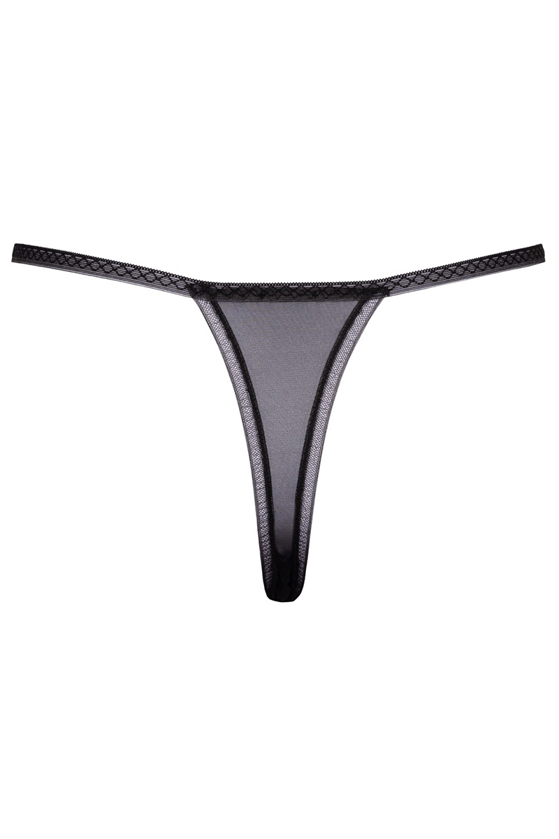 String ouvert Fleur brodée - Cottelli LINGERIE 4 String ouvert Fleur brodée - Cottelli LINGERIE – Image 4