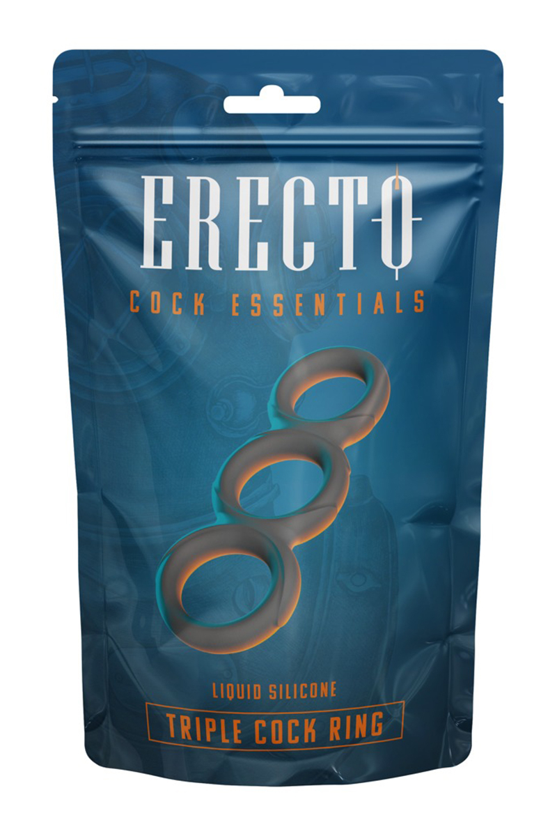 Triple Cock Ring liquid silicone - Erecto 4 Triple Cock Ring liquid silicone - Erecto – Image 4