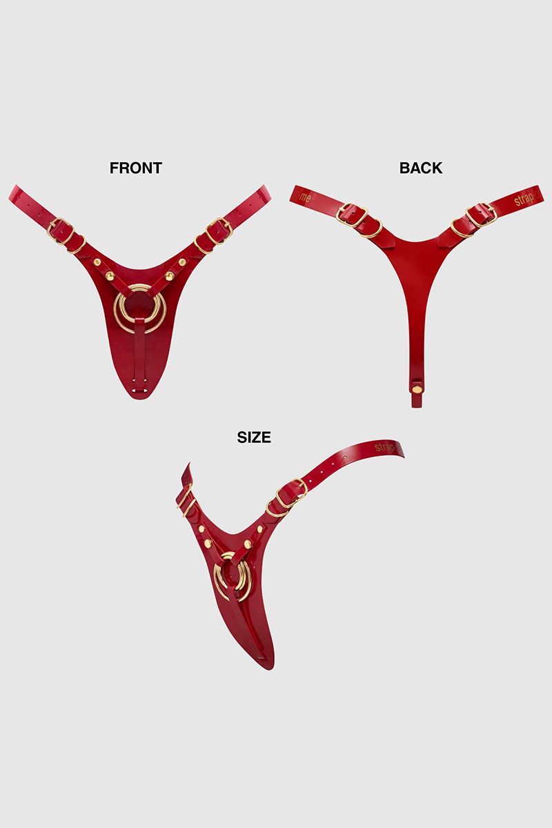 Harnais Fabulous rouge vernis - Strap On Me 4 Harnais Fabulous rouge vernis - Strap On Me – Image 4